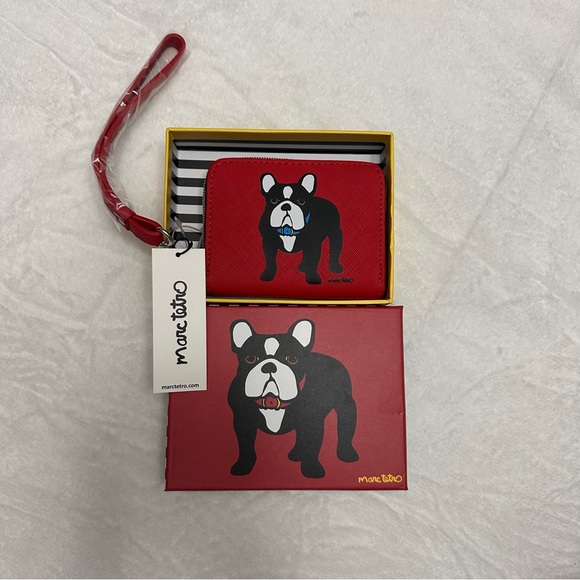 Marc Tetro NIB French Bulldog Wallet - Picture 2 of 3